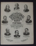 1787 CONSTITUTIONAL CENTENNIAL MARCH 1887 SHEET MUSIC