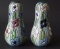 MATCHING PAIR OF AMPHORA FLORAL VASES