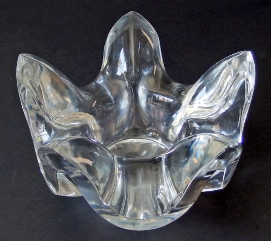 LALIQUE POLYGON BOWL