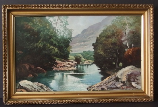 RANSOME GILLETT HOLDREDGE LANDSCAPE PAINTING