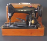 SINGER PORTABLE FEATHERWEIGHT SEWING MACHINE