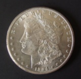 HIGH GRADE 1884-CC MORGAN SILVER DOLLAR COIN