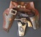 CHILD'S LEATHER TOY GUN & HOLSTERS