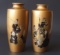 PAIR OF MEIJI JAPANESE BRONZE VASES