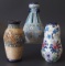 THREE (3) AUSTRIAN  AMPHORA VASES