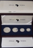 2007 AFRICAN WILDLIFE SILVER COIN SET