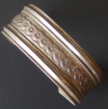 M.C. TSASIE STERLING NAVAJO CUFF BRACELET