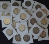 34 US SILVER HALF DOLLAR COINS