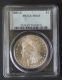 1880-S PCGS MS65 MORGAN SILVER DOLLAR COIN