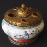 LIMOGES PORCELAIN INKSTAND