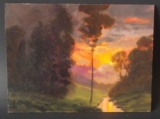 MAX COLE TONALIST OIL PAINTING