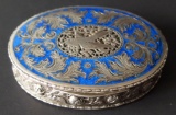 AUSTRIAN STERLING & ENAMEL SNUFF BOX