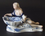 MEISSEN FIGURAL PORCELAIN SALT DISH