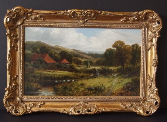 FREDERICK CARLTON BRITISH LANDSCAPE PAINTING