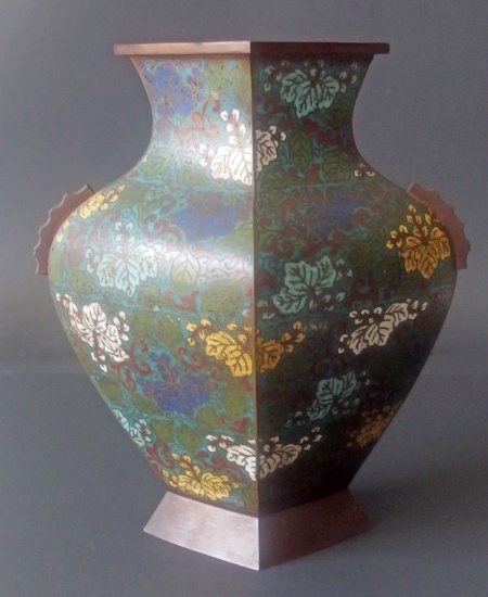 CHINESE CHAMPLEVE VASE