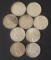 NINE (9) SILVER PEACE DOLLAR COINS