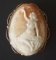 14KT GOLD ART NOUVEAU CAMEO