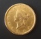 1853 LIBERTY HEAD $1 GOLD COIN