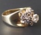 VINTAGE 14KT GOLD & DIAMOND LADIES RING