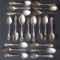 COLLECTION OF ANTIQUE STERLING SOUVENIR SPOONS