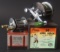 TWO (2) VINTAGE FISHING REELS WITH BOXES