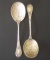 PAIR OF 19TH CENTURY SILVER SERVING SPOONS