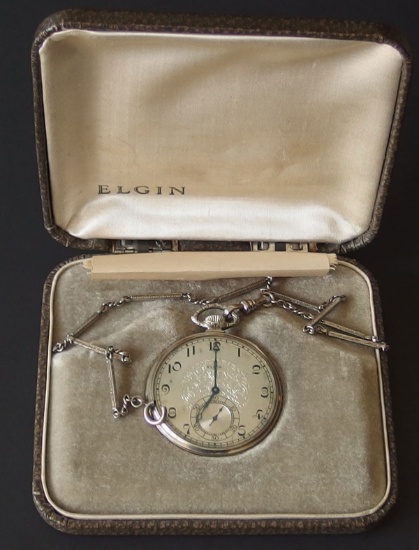 ELGIN STREAMLINE POCKET WATCH WITH ORIGINAL CASE