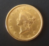 1853 LIBERTY HEAD $1 GOLD COIN
