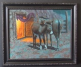 JOHN T. JONES WESTERN OIL PAINTING