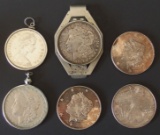 MOUNTED SILVER DOLLARS /SILVER COMMEMORATIVE COINS