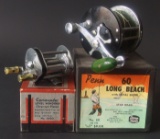 TWO (2) VINTAGE FISHING REELS WITH BOXES
