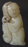 CHINESE CARVED JADE FIGURE