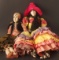 FRENCH FELT DOLLS ORIGINAL COSTUMES (2)