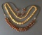 BAKELITE BEADED NECKLACES (2) EARRINGS(1)