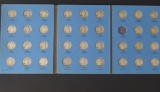 35 WASHINGTON SILVER QUARTER COINS W/ FOLDER