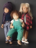 THREE (3) VINTAGE SASHA DOLLS