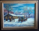 MARJORIE REED ORIGINAL WESTERN OIL PAINTING