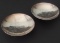 PAIR OF JAPANESE STERLING NUT DISHES