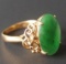 14KT GOLD & JADE RING