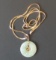 CHINESE 14KT GOLD & JADE PENDANT NECKLACE