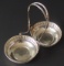 WEBSTER STERLING DOUBLE BASKET CANDY DISH