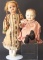 ANTIQUE COMPO HEAD DOLLS (2)