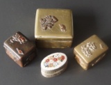 ANTIQUE STAMP BOXES & PILLBOXES