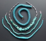 NAVAJO STERLING & TURQUOISE NECKLACES