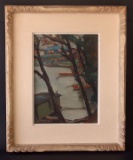 SIGNED JAPANESE OIL PAINTING