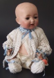 EARLY KESTNER BABY BISQUE HEAD DOLL