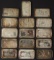 15 VINTAGE 1 TROY OUNCE SILVER BARS