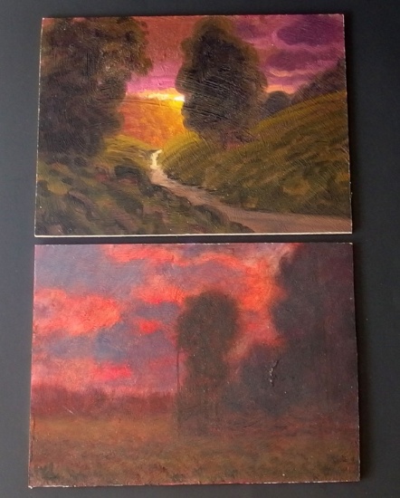 TWO (2) MAX COLE TONELIST OIL PAINTINGS