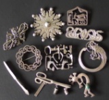 VINTAGE STERLING BROOCH COLLECTION