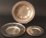 STERLING PLATES & BOWL